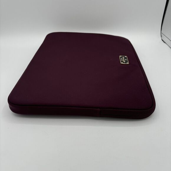 Kate Spade Burgundy Red Protective Laptop Zip Closure Padded‎ Sleeve Bag 13.5” - Picture 10 of 14